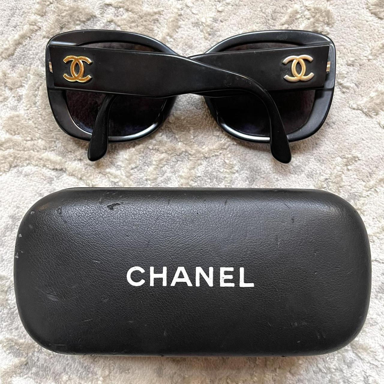 black and gold chanel sunglasses