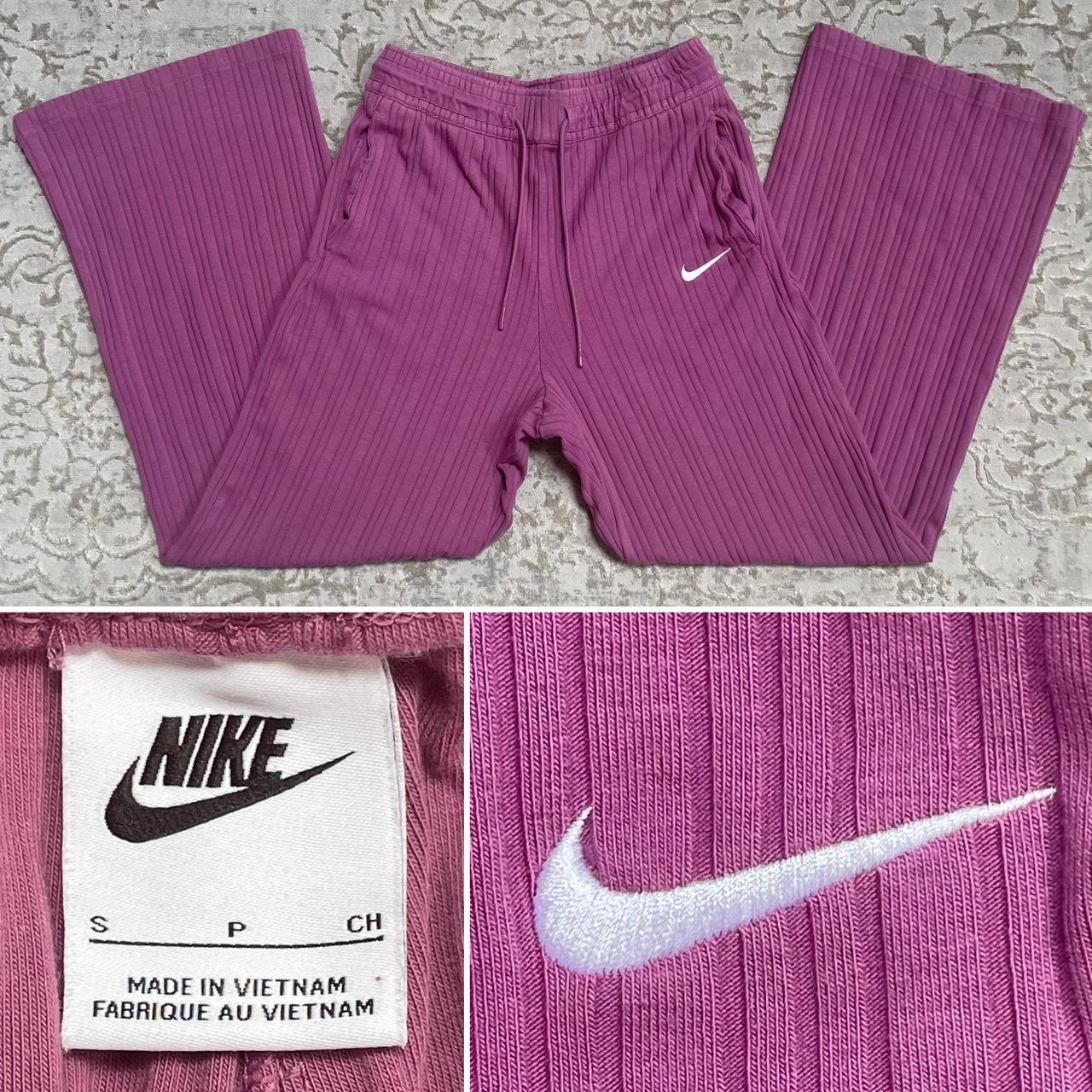 Nike Berry Purple Pink White Check Swoosh Swish Logo... - Depop