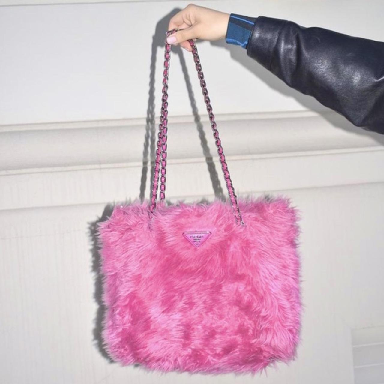 cheap Pink faux fur Prada bag for ladies  Women bags fashion, Prada  handbags, Womens designer bags