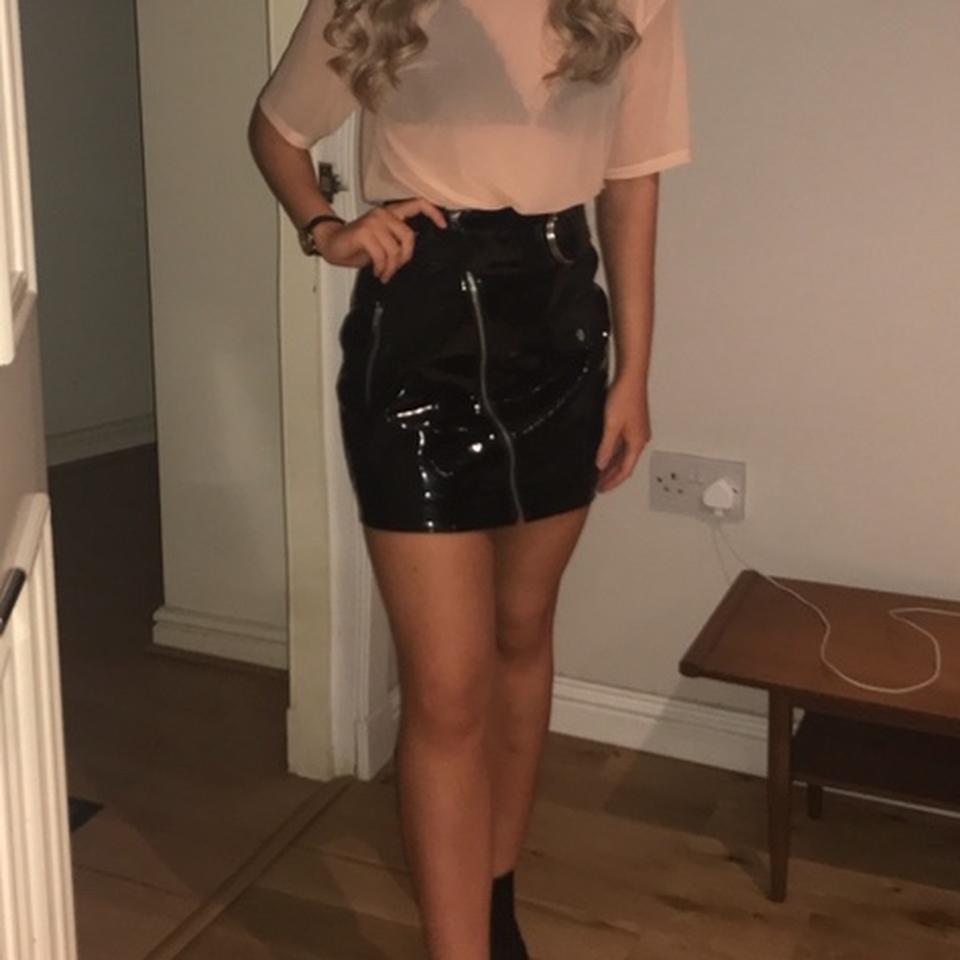 Depop clearance vinyl skirt