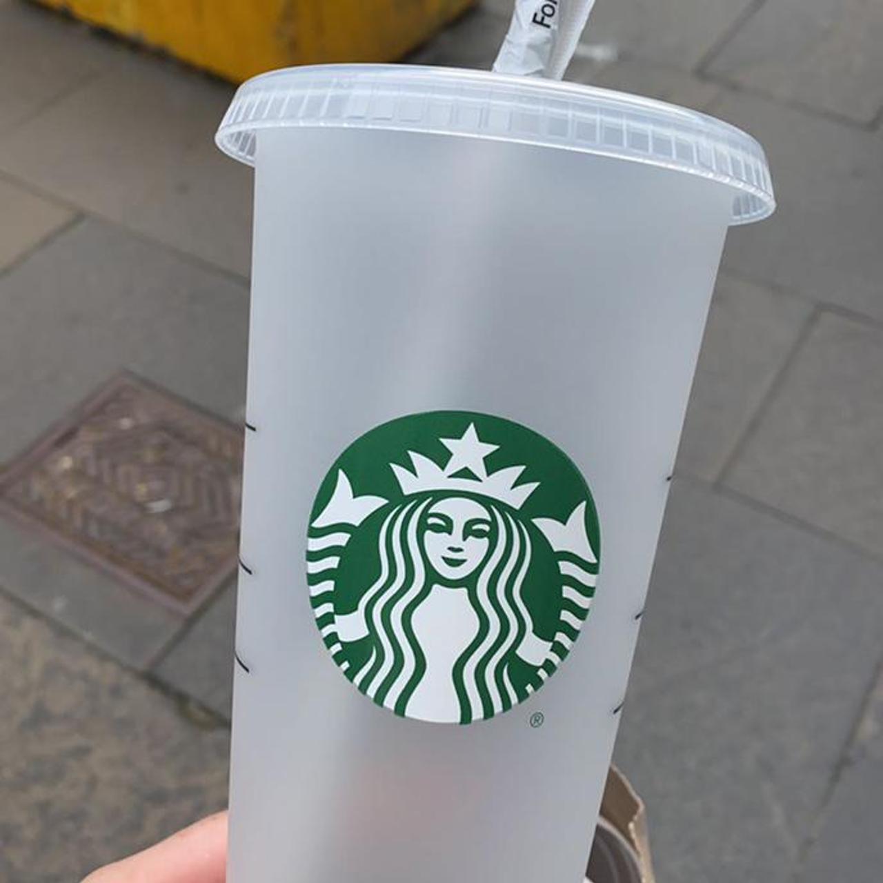 Starbucks Clear Reusable Cup / Plain Starbucks Cup/ Starbucks 