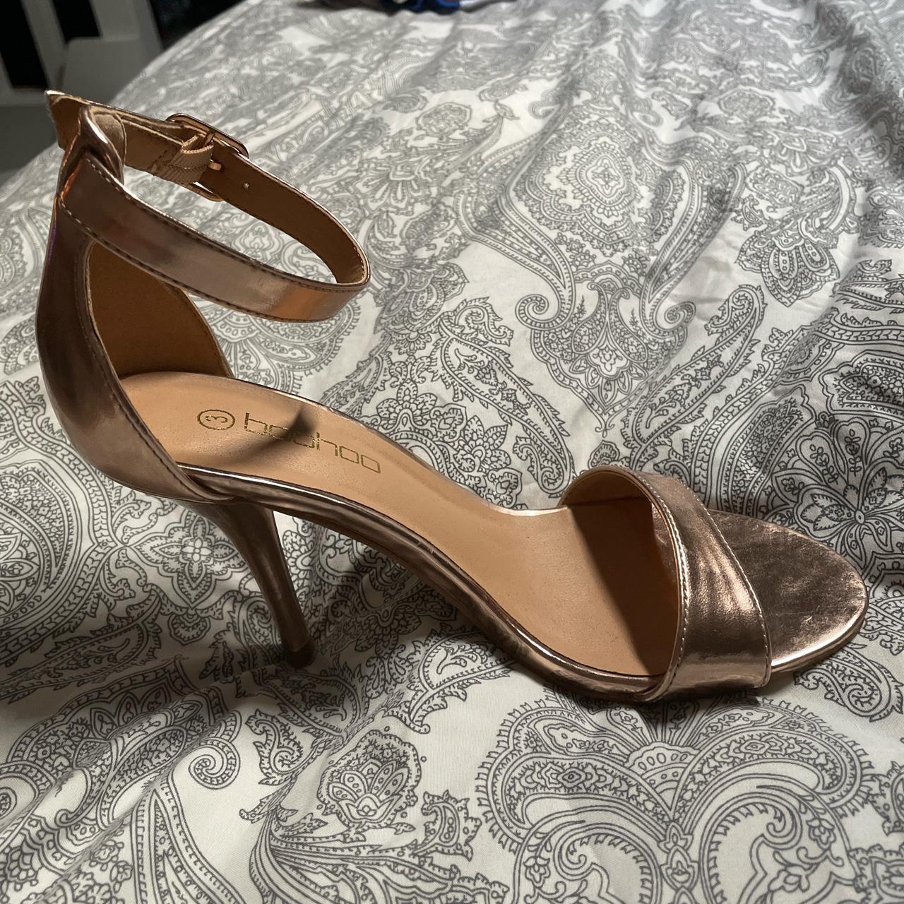 boohoo rose gold shoes