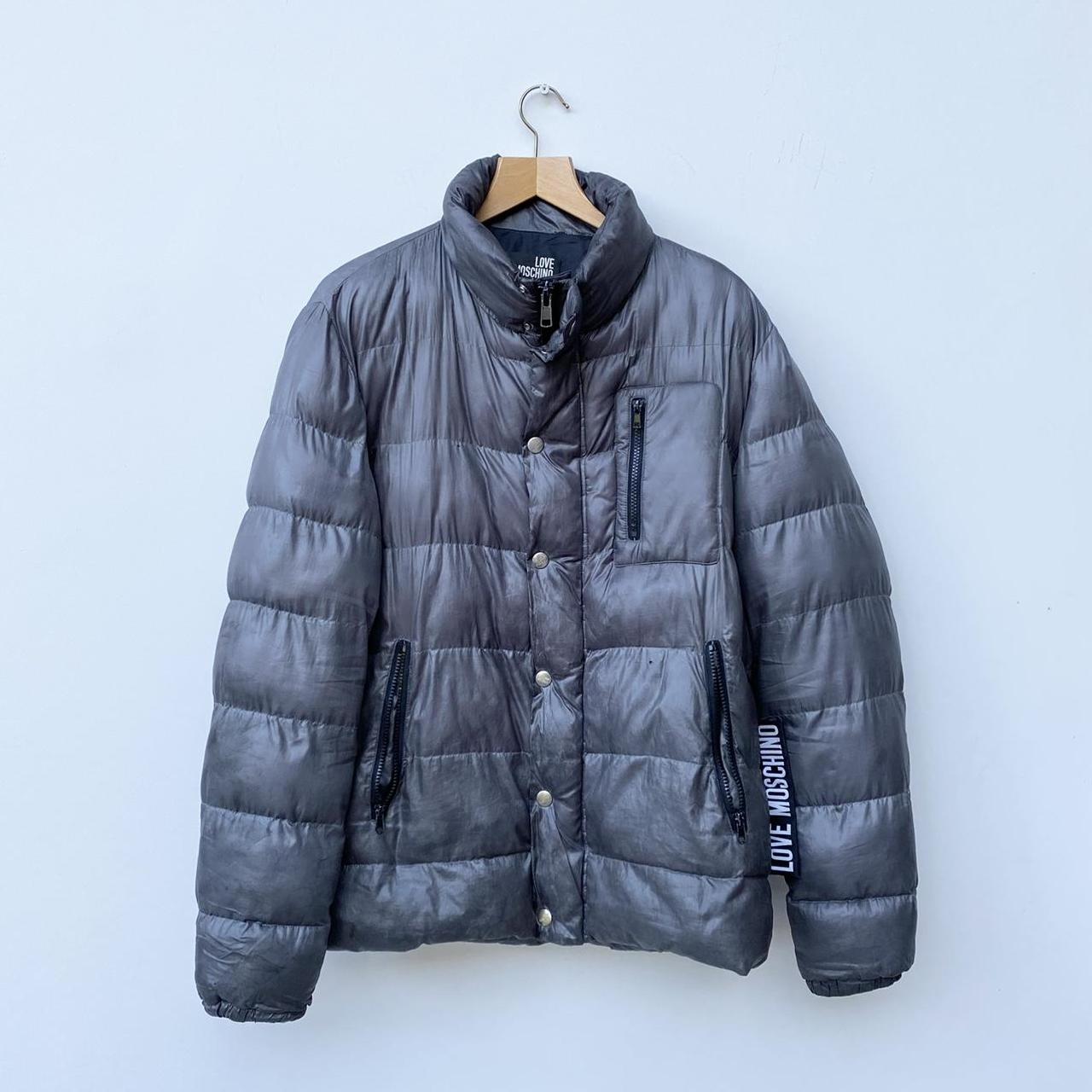 Love Moschino Puffer Jacket, Grey, L Super warm,... Depop