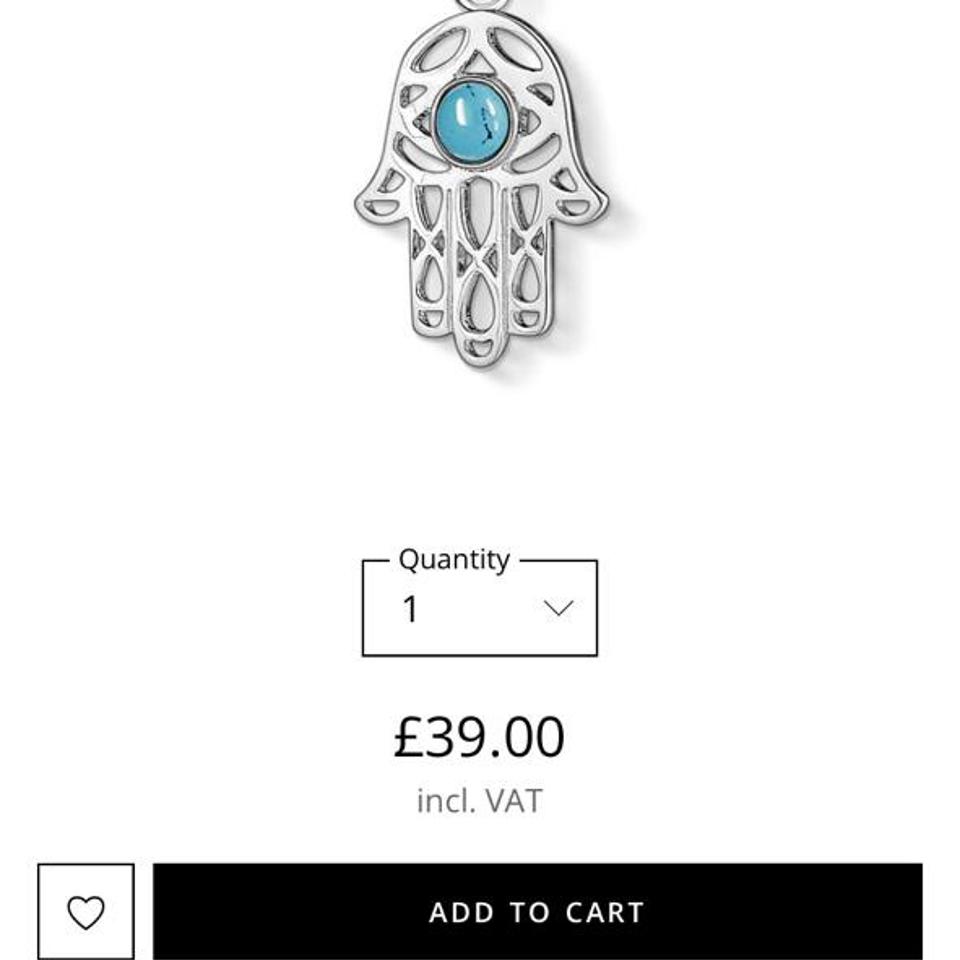 Thomas sabo hamsa hot sale hand necklace