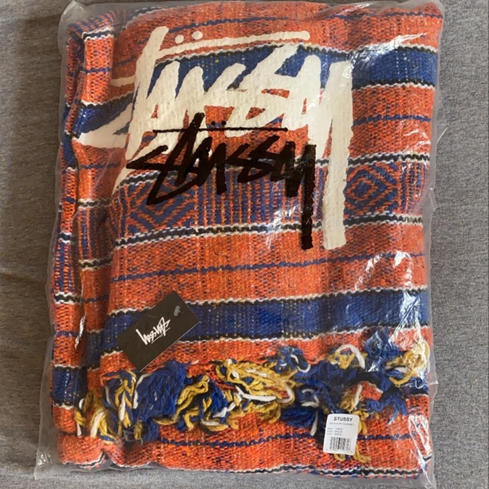 【希少】STUSSY 大判メキシカンラグ マット ブランケット 希少】STUSSY 大判メキシカンラグ マット ブランケット