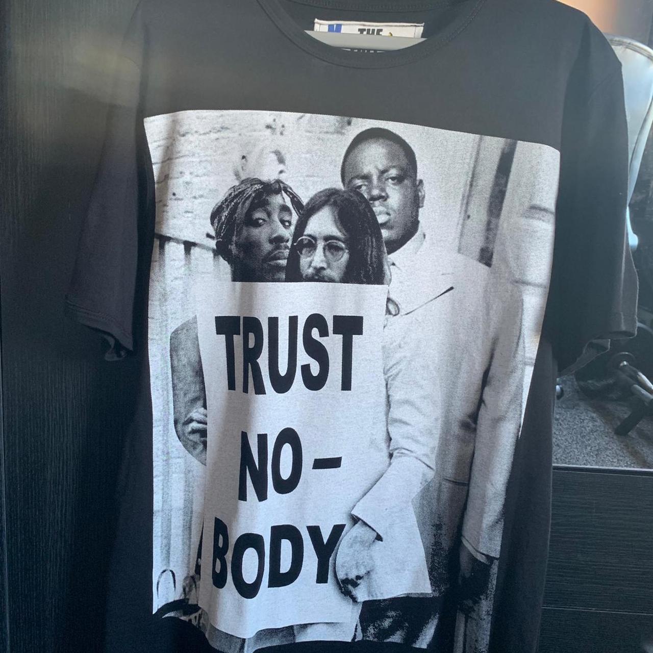 Tupac / Biggie / John Lennon “Trust Nobody” Tee... - Depop