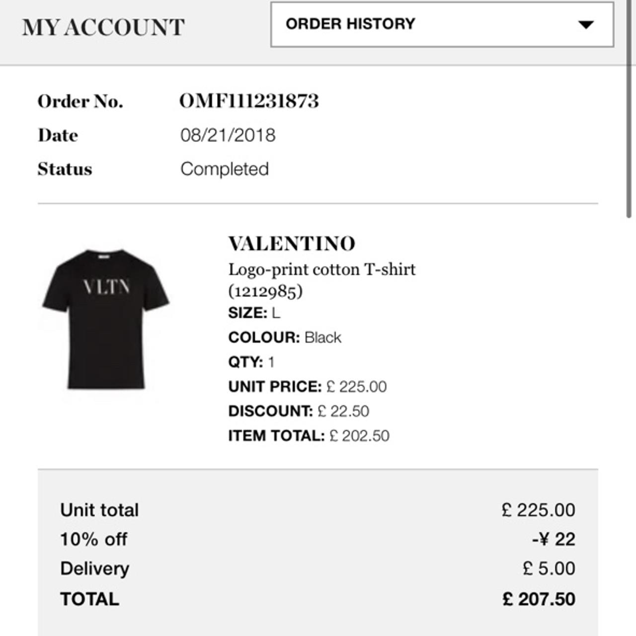 Fake valentino outlet shirt