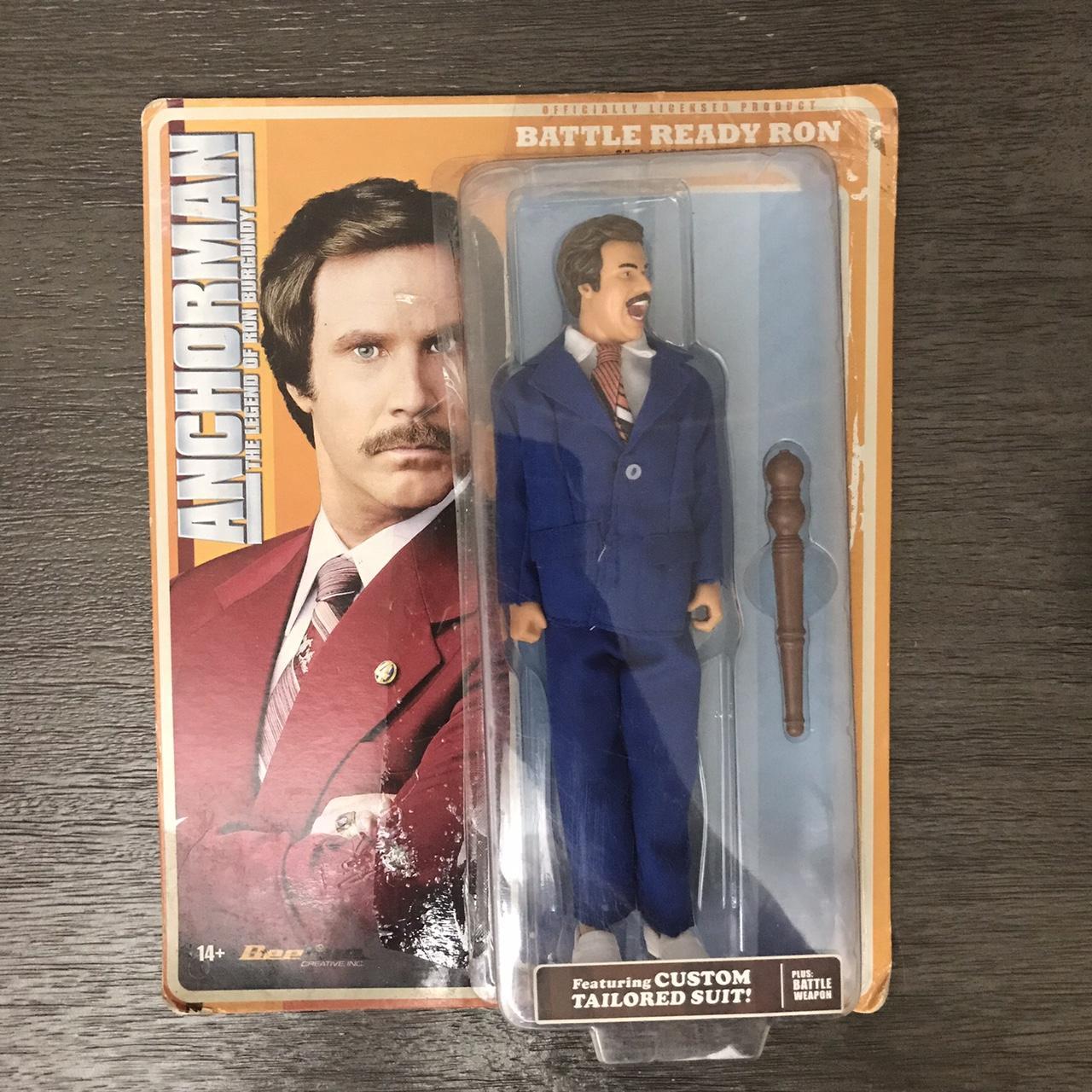 Anchorman Battle Ready Ron Burgundy 8” Action...