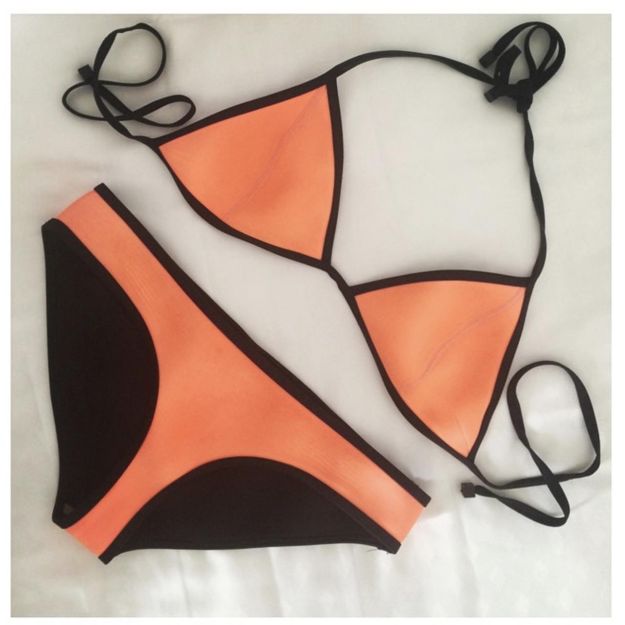 Orange clearance triangl bikini