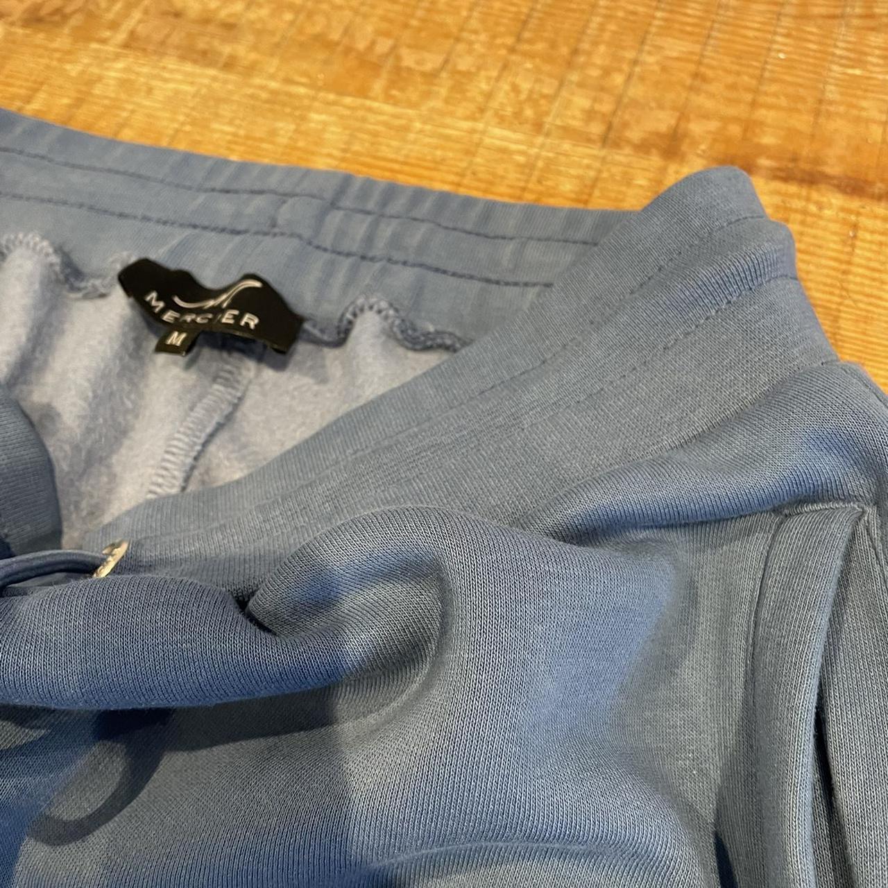 Mercier baby blue badge tracksuit (sweatshirt &... - Depop
