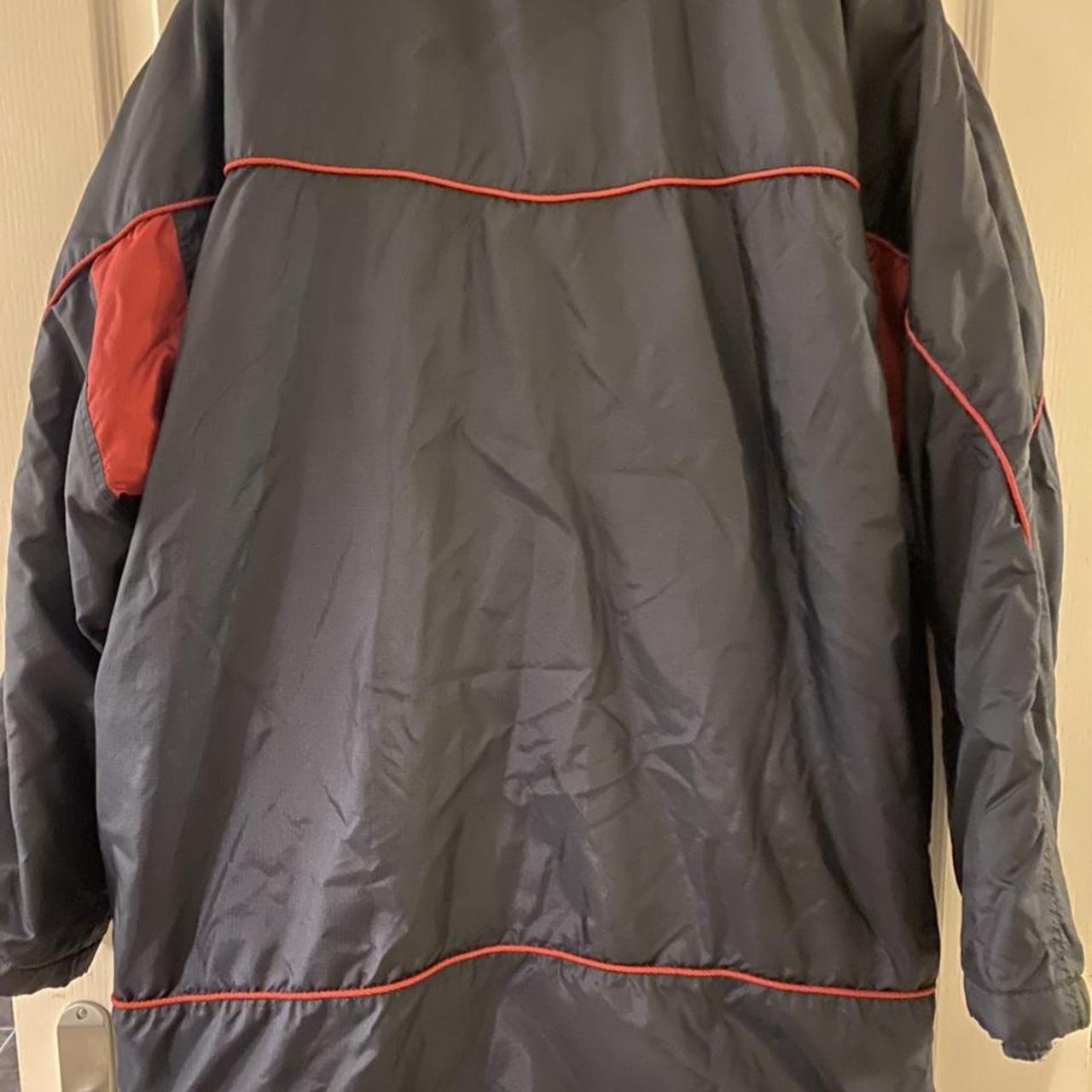 Vintage Reebok WRU quilted rainjacket Larger XL - Depop