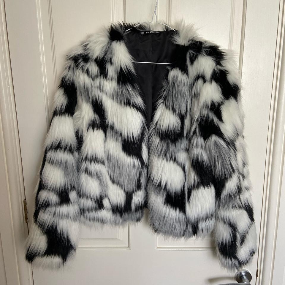 Faux fur sale jacket shein