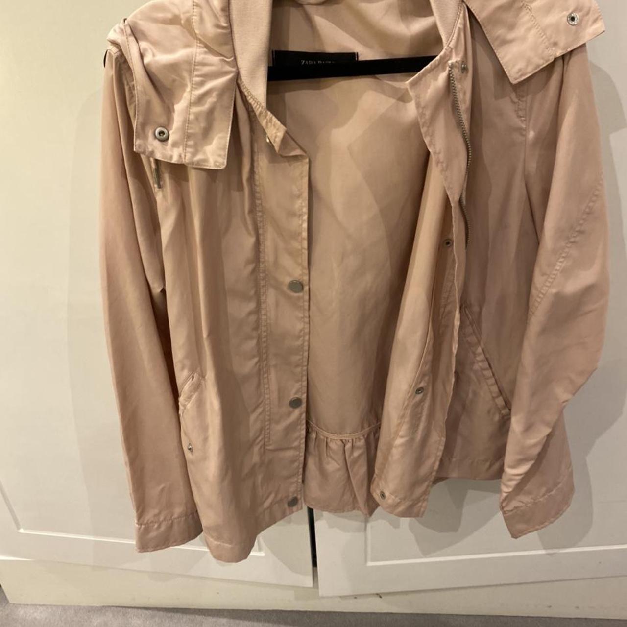 zara pink raincoat