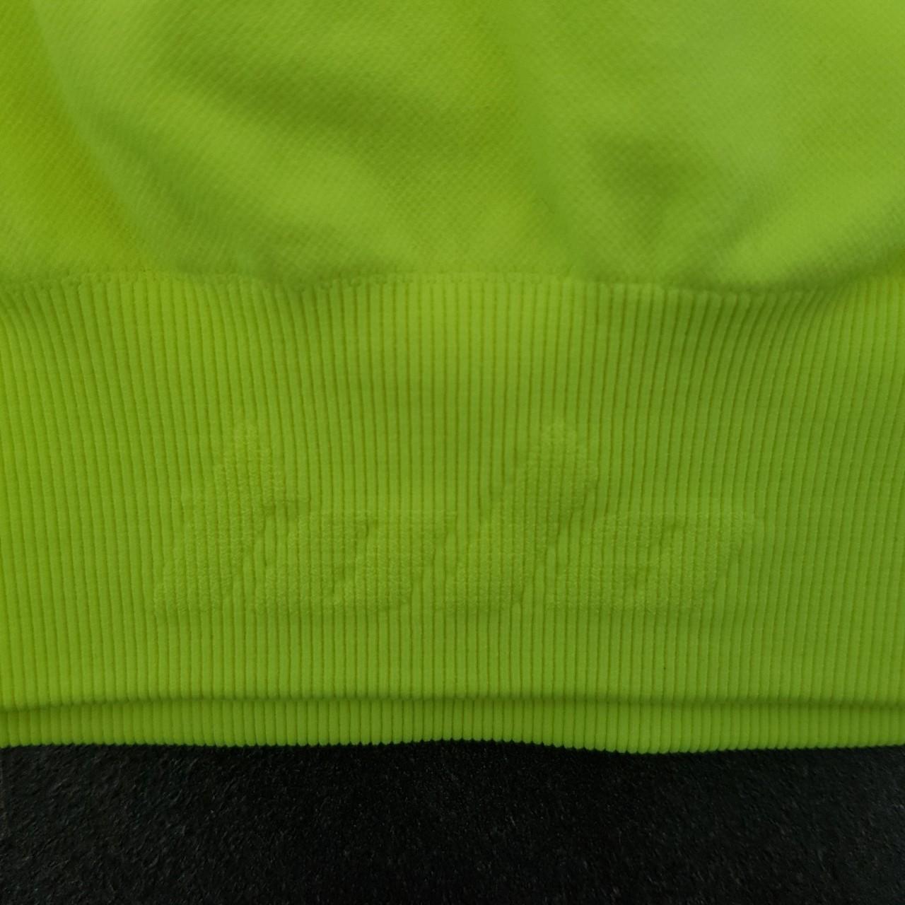 We Are Tala neon yellow high neck sports bra with... - Depop