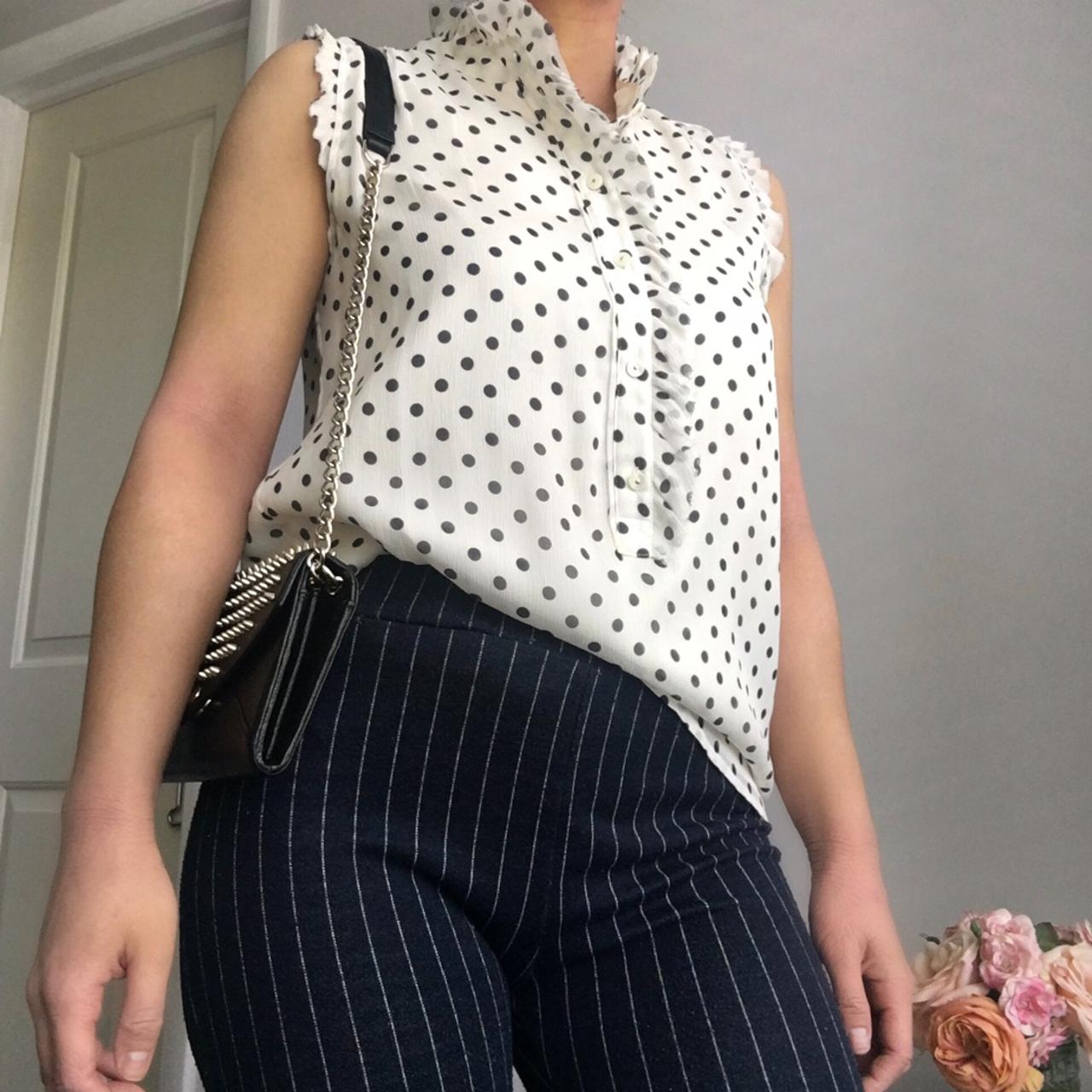 J crew best sale polka dot blouse