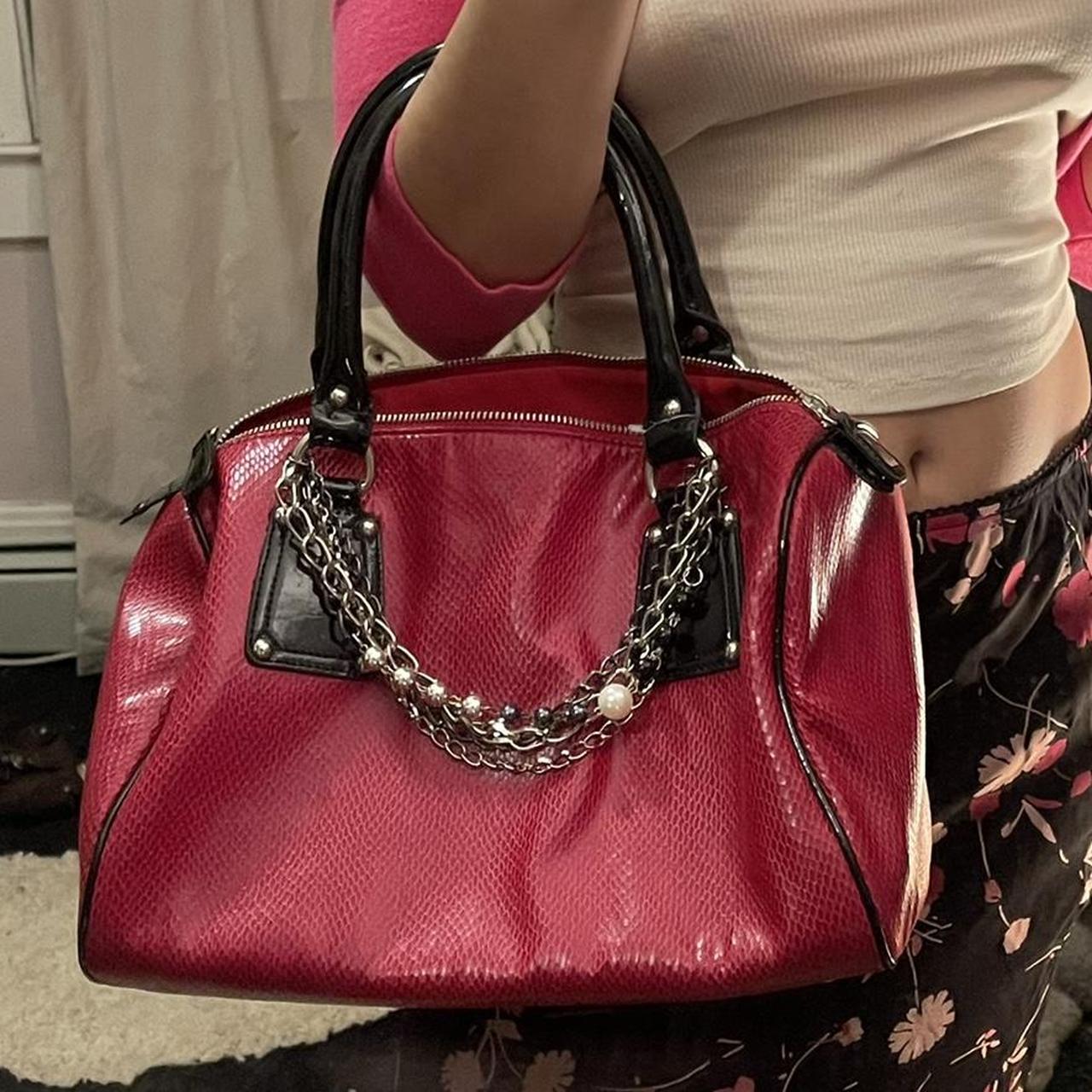 Vintage White House black market red leather purse... Depop