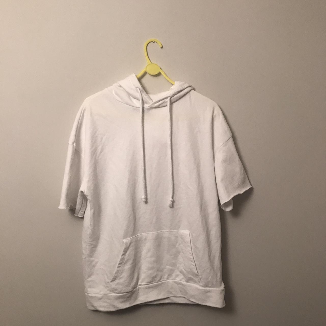 zara short sleeve hoodie