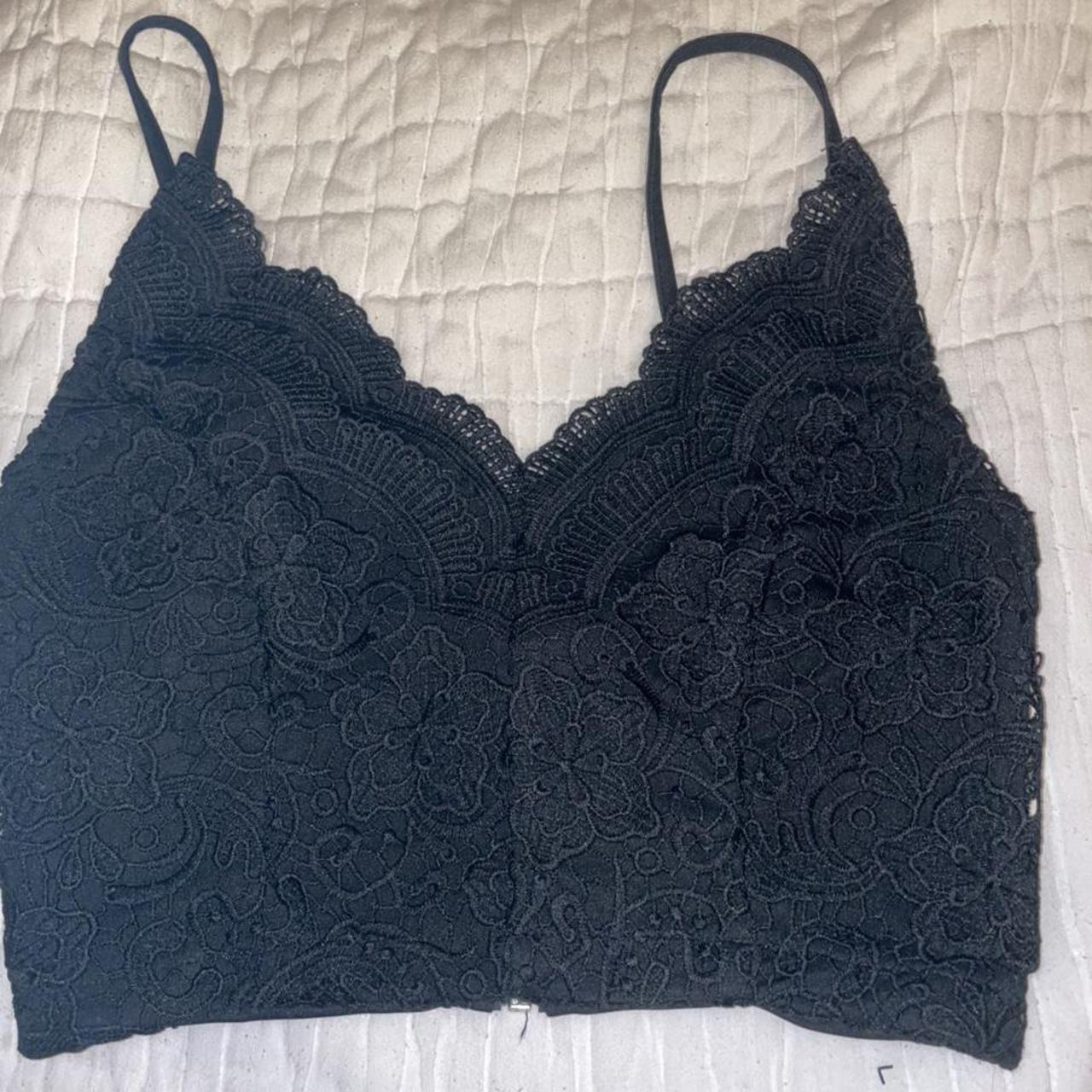 amazing lace cami crop top - reminds me of a corset fit - Depop