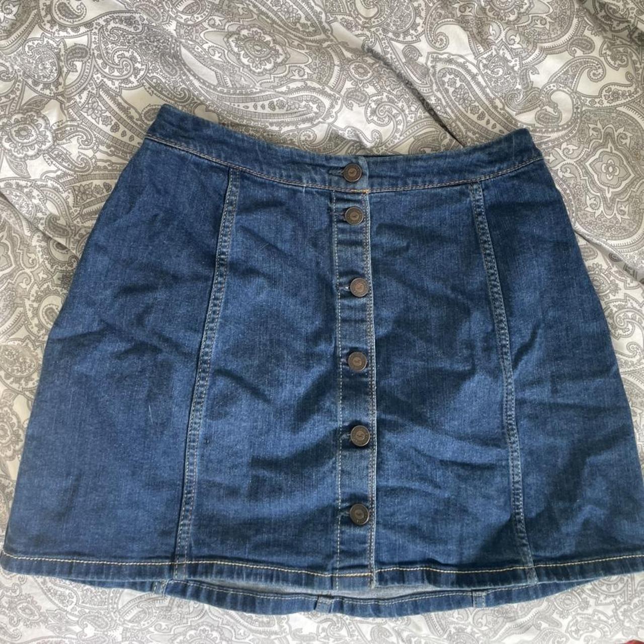 Hollister Co. Women's Blue Skirt | Depop