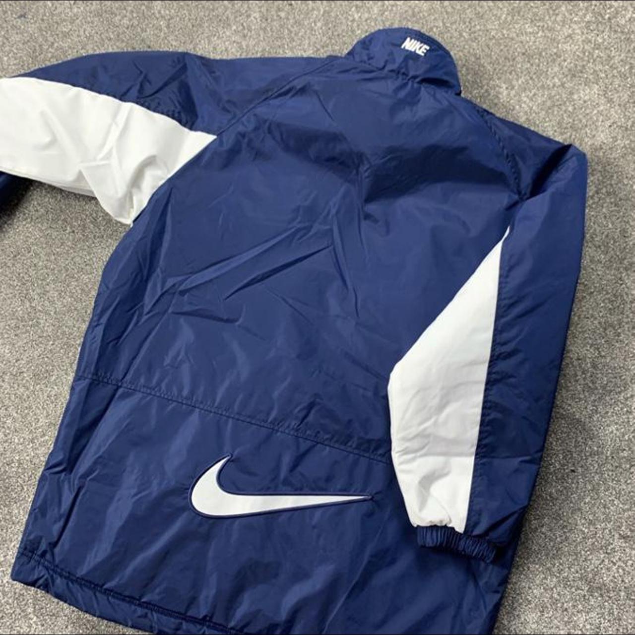 Nike Men's Navy and White Jacket | Depop