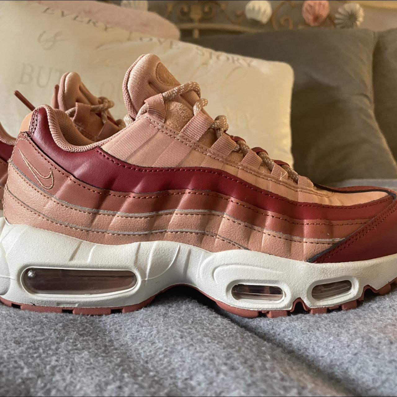 Pink Nike air max 95 s worn twice so perfect. Depop