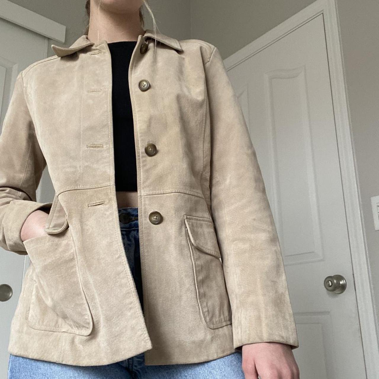 ann taylor loft suede jacket