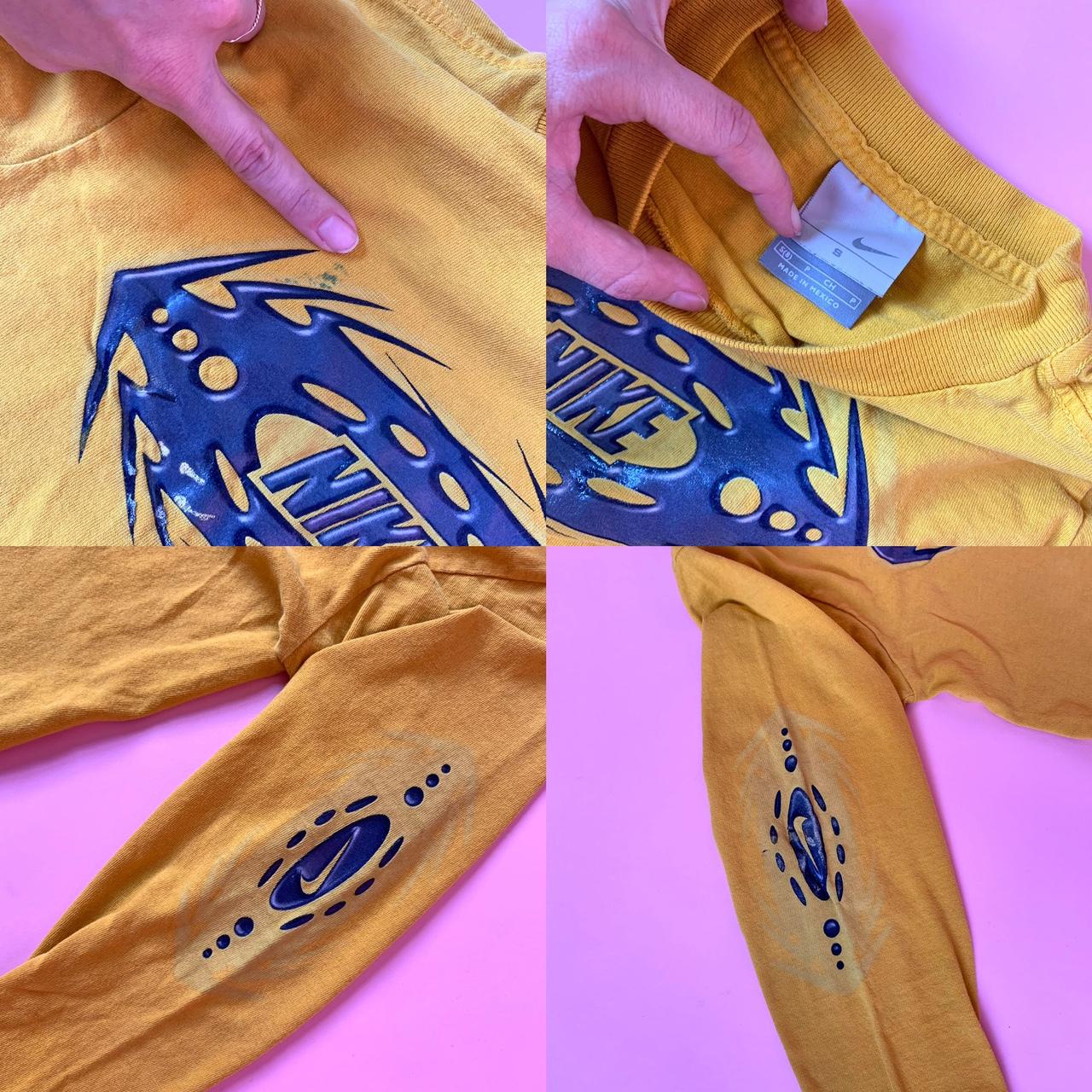 Yellow Nike long sleeve shirt. Fits very small... Depop