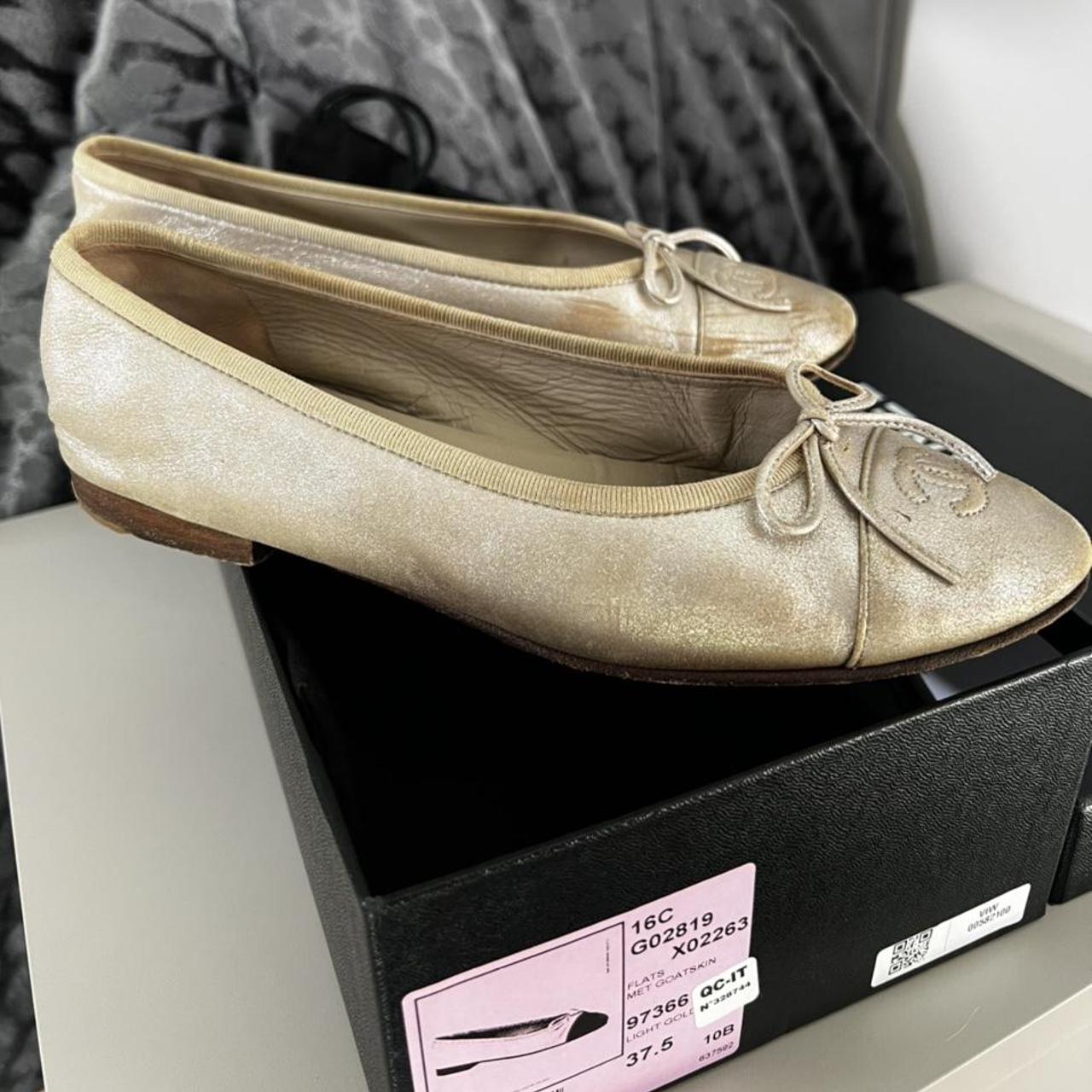 Ballerina shoes clearance gold