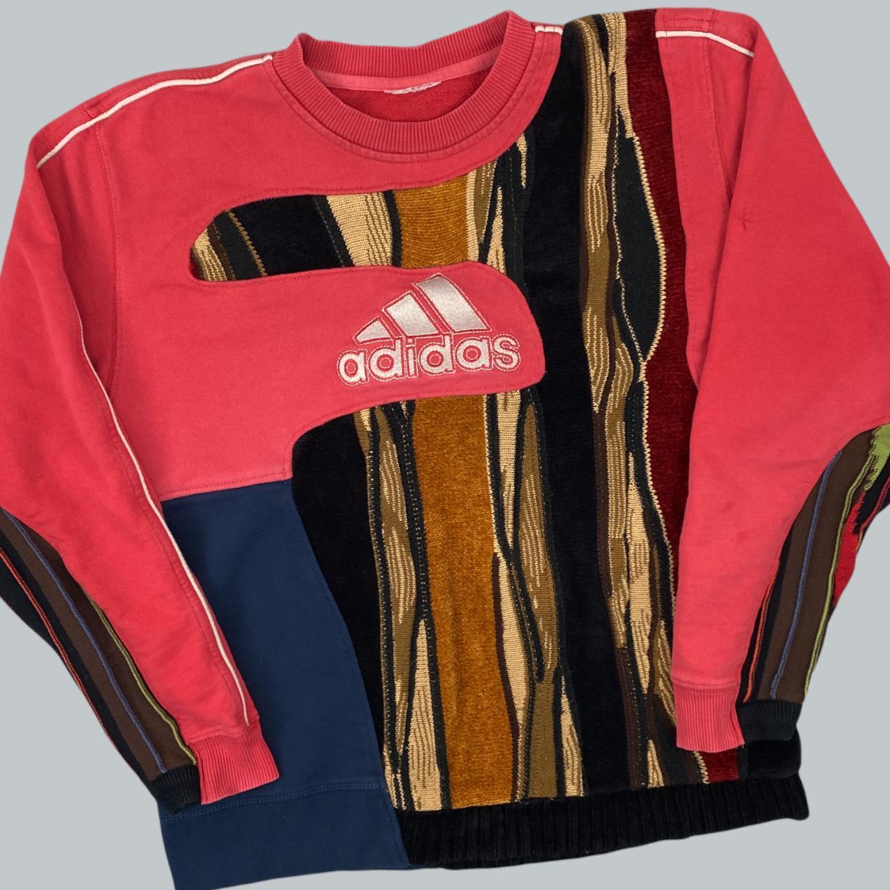 red adidas sweatshirt vintage