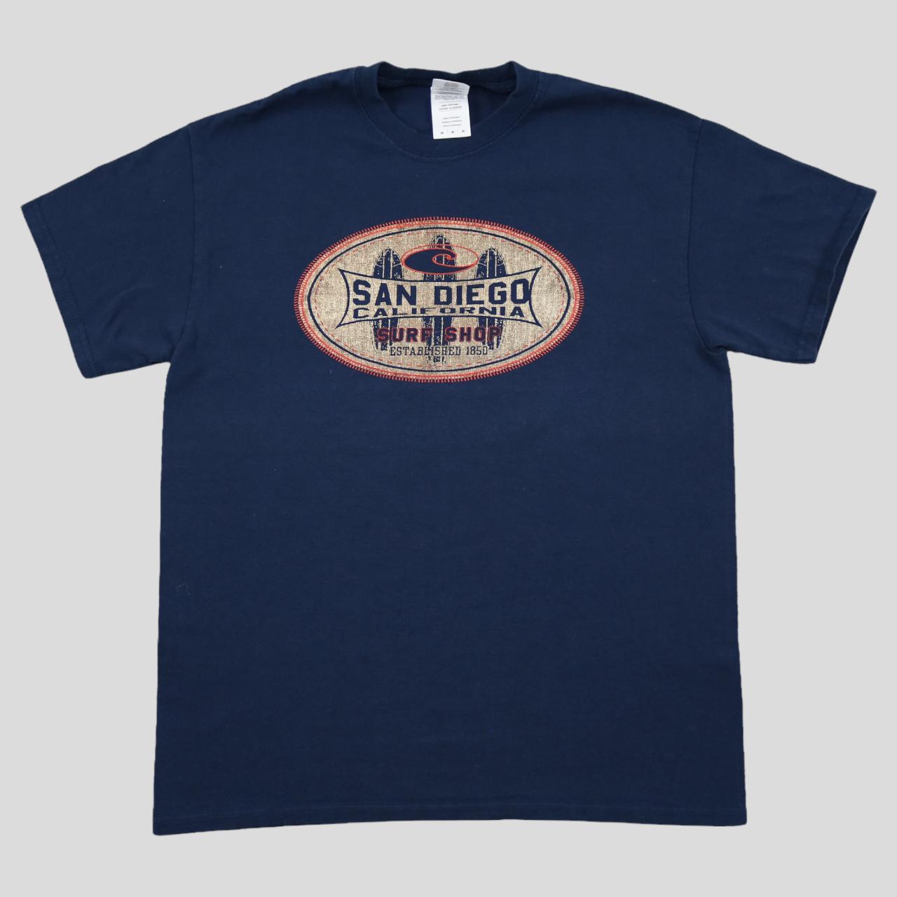 NAVY AMERICAN T SHIRT San Diego t shirt. This tee... - Depop