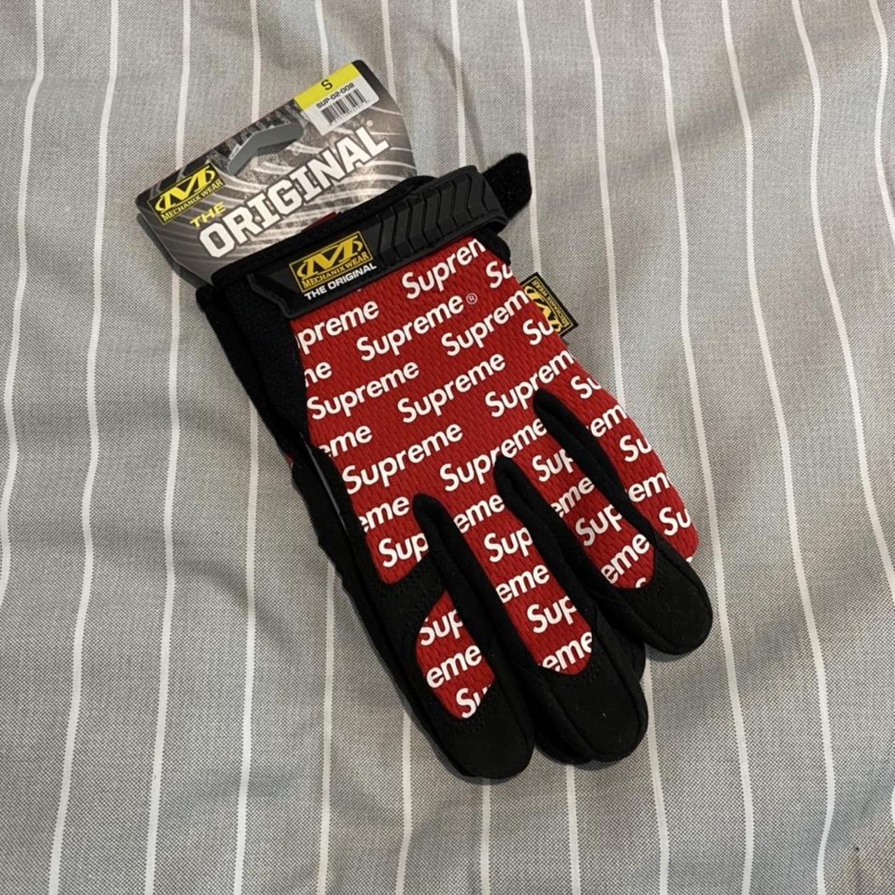 Supreme mechanix wear gloves hot sale red