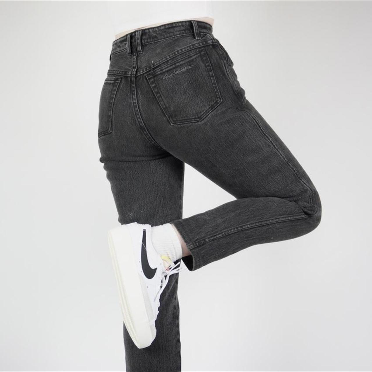 vintage jeans black charcoal high waisted... Depop