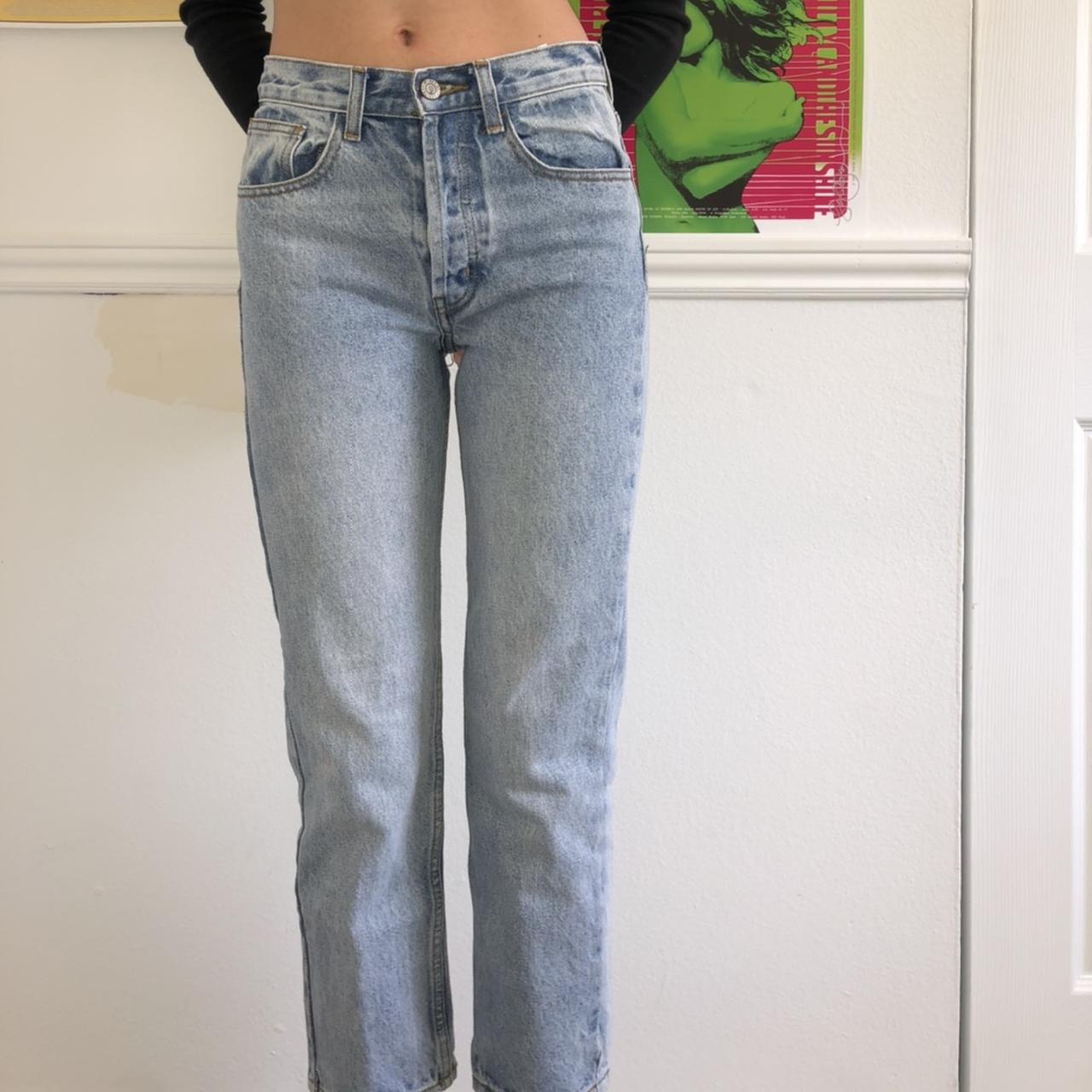 Brandy Melville size 23-24 bleached skinny fit... - Depop