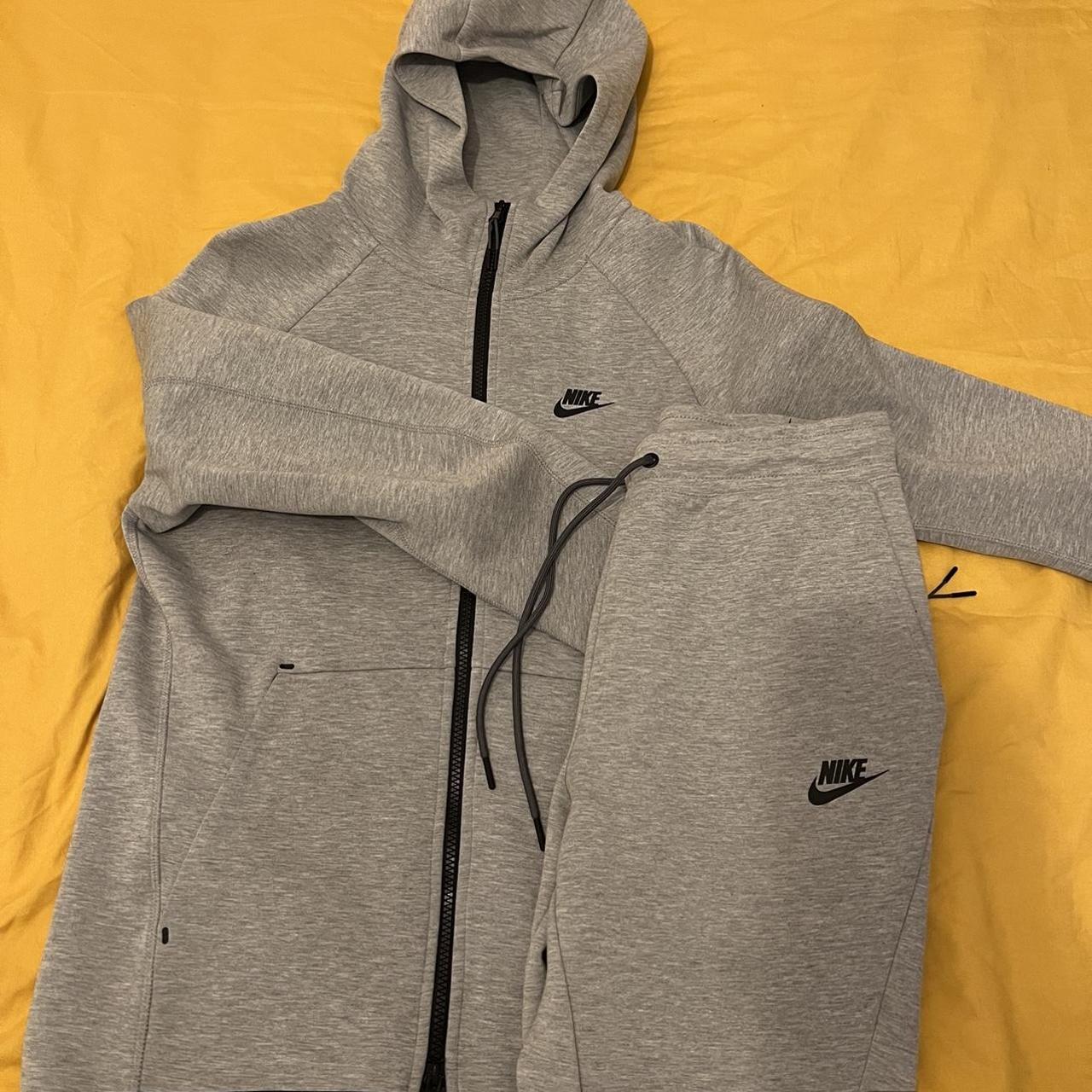 Nike Tech Fleece Full Tracksuit Size S Grey - Depop