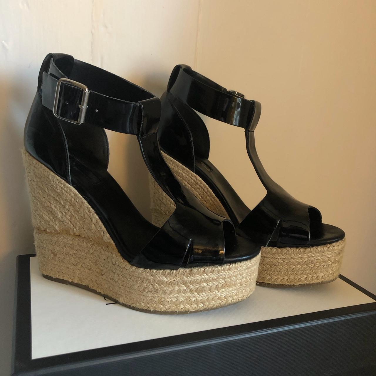 Topshop clearance black wedges