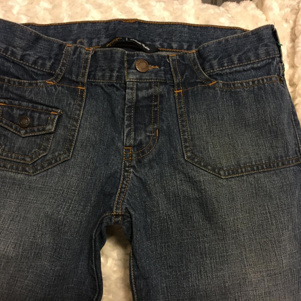 Vintage Abercrombie &Fitch denim jeans. Medium wash... - Depop