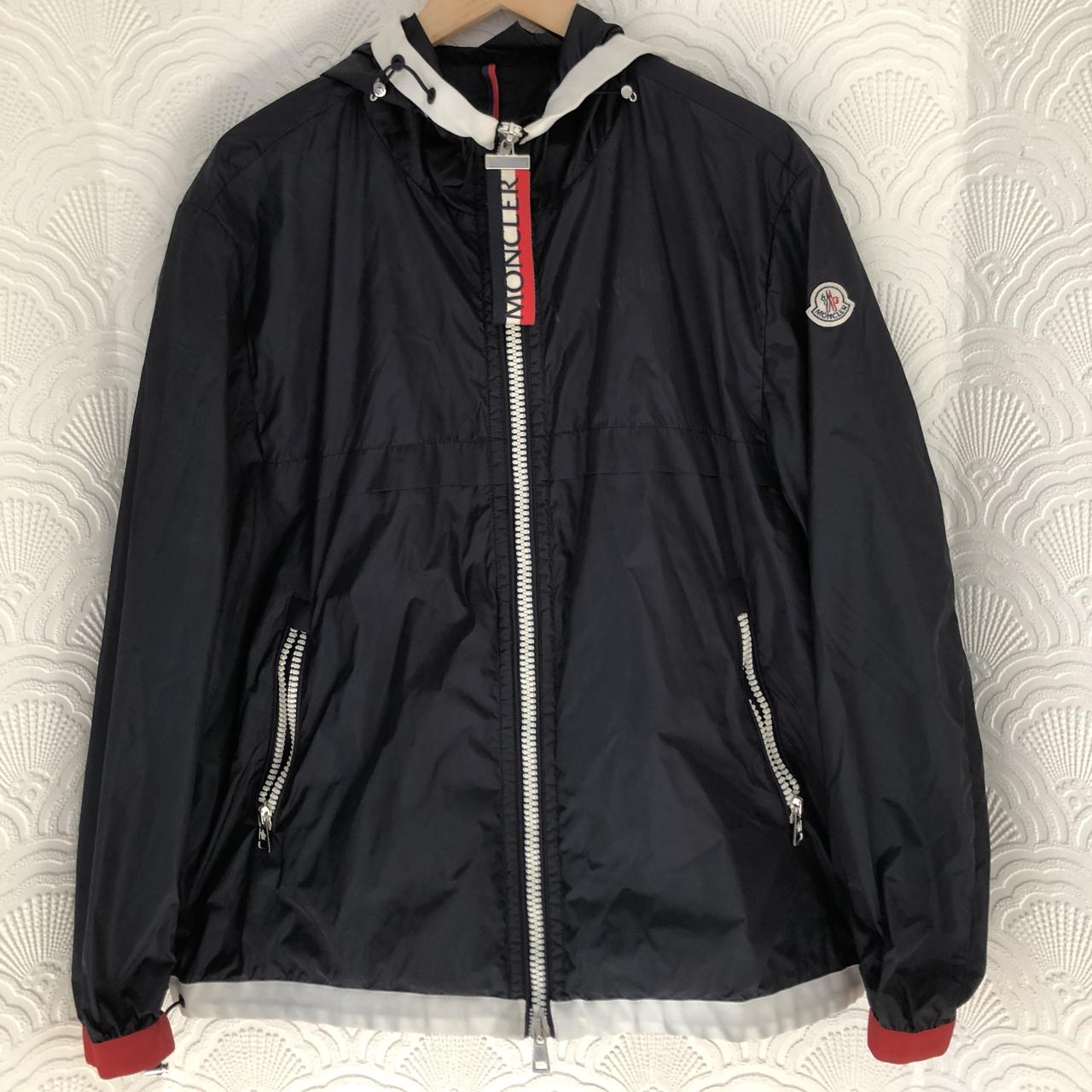 moncler windbreaker navy