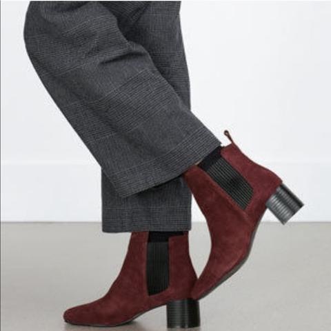 zara maroon boots