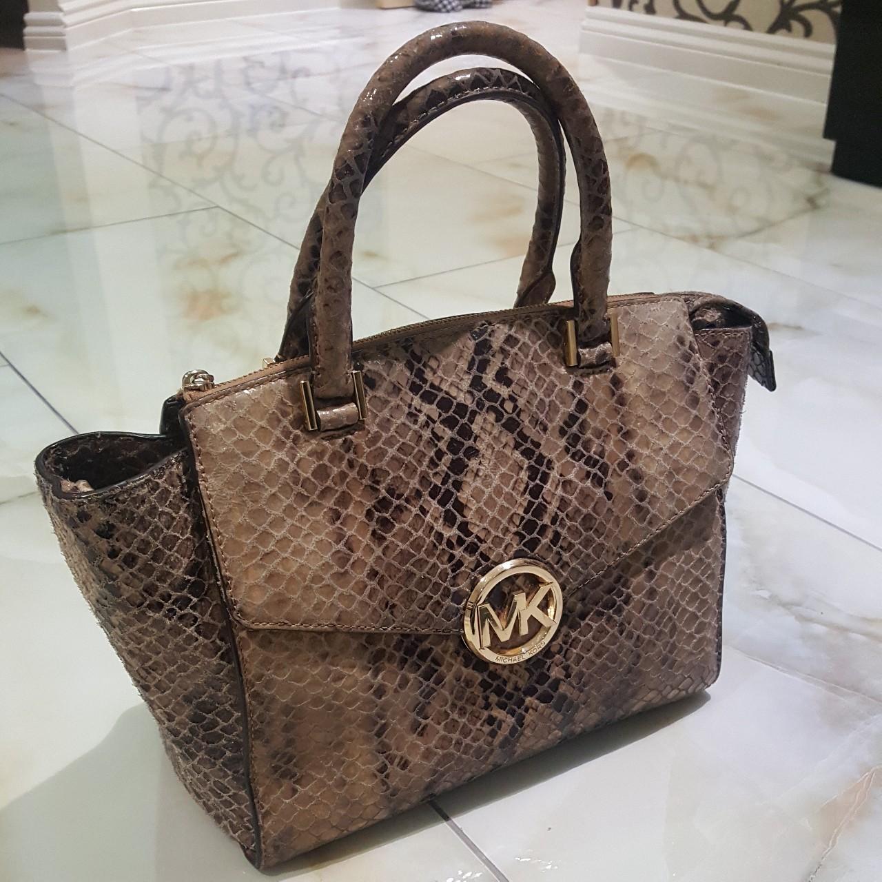 Michael kors store bag snake print