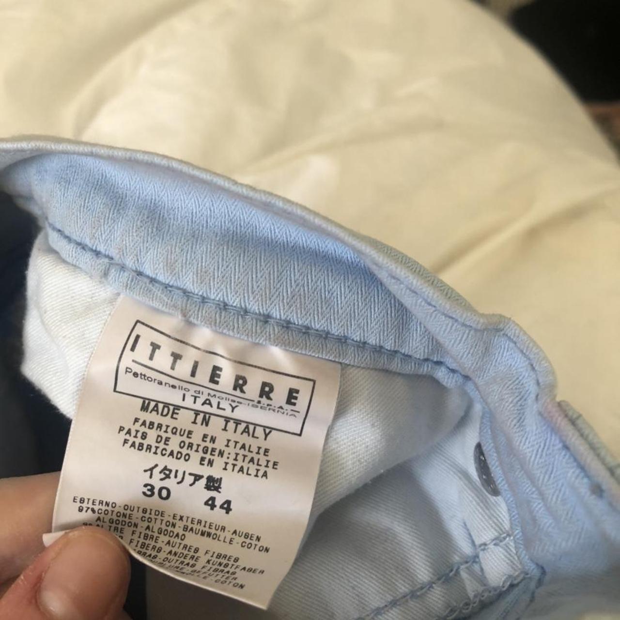 Versace jeans couture baby blue straight leg jeans... - Depop