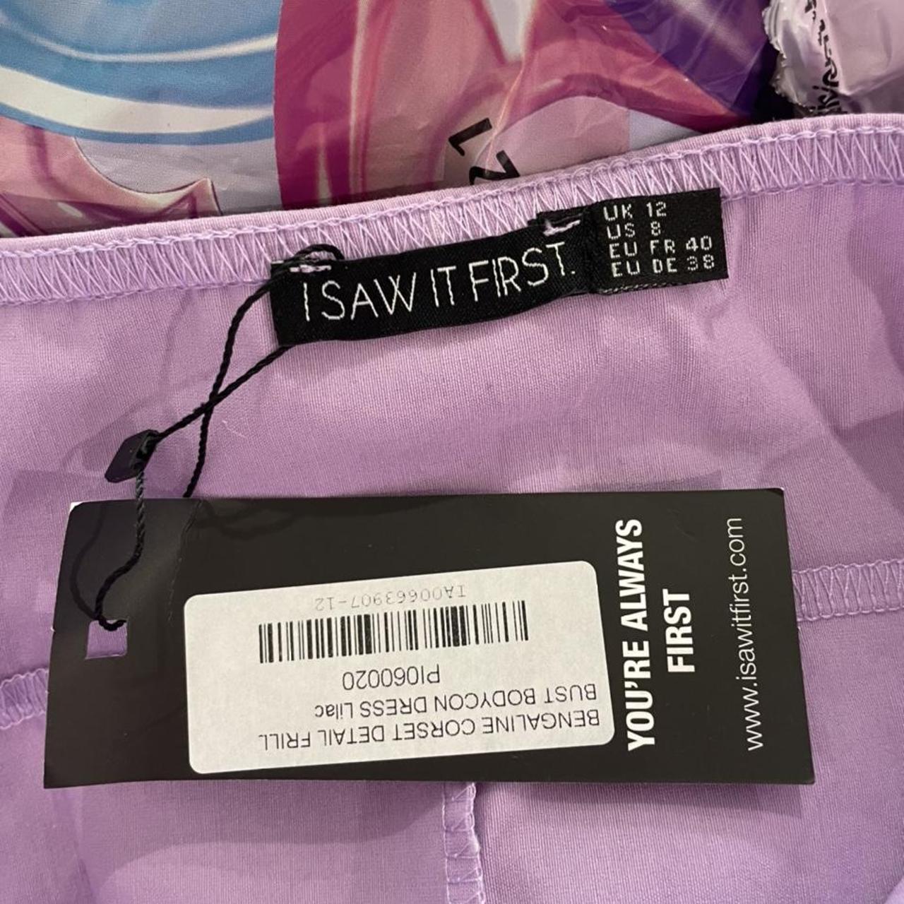 BNWT ISAWITFIRST lilac corset dress, size 10. Never... - Depop