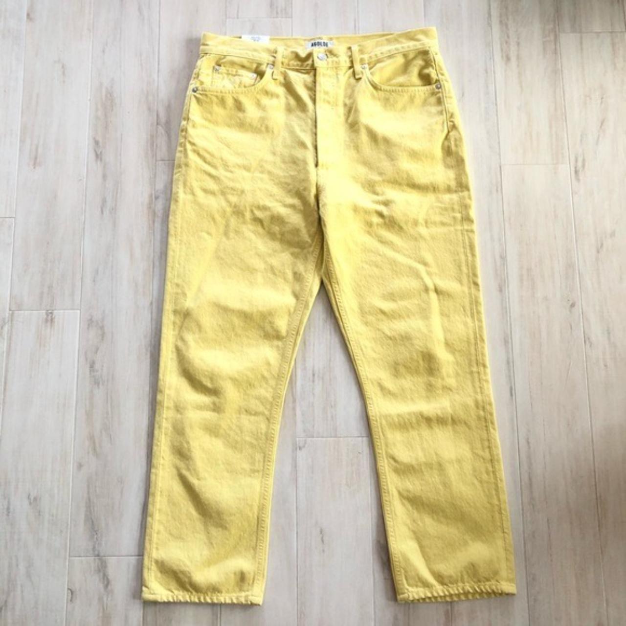 Agolde yellow denim 100 Cotton . Jeans. Pockets