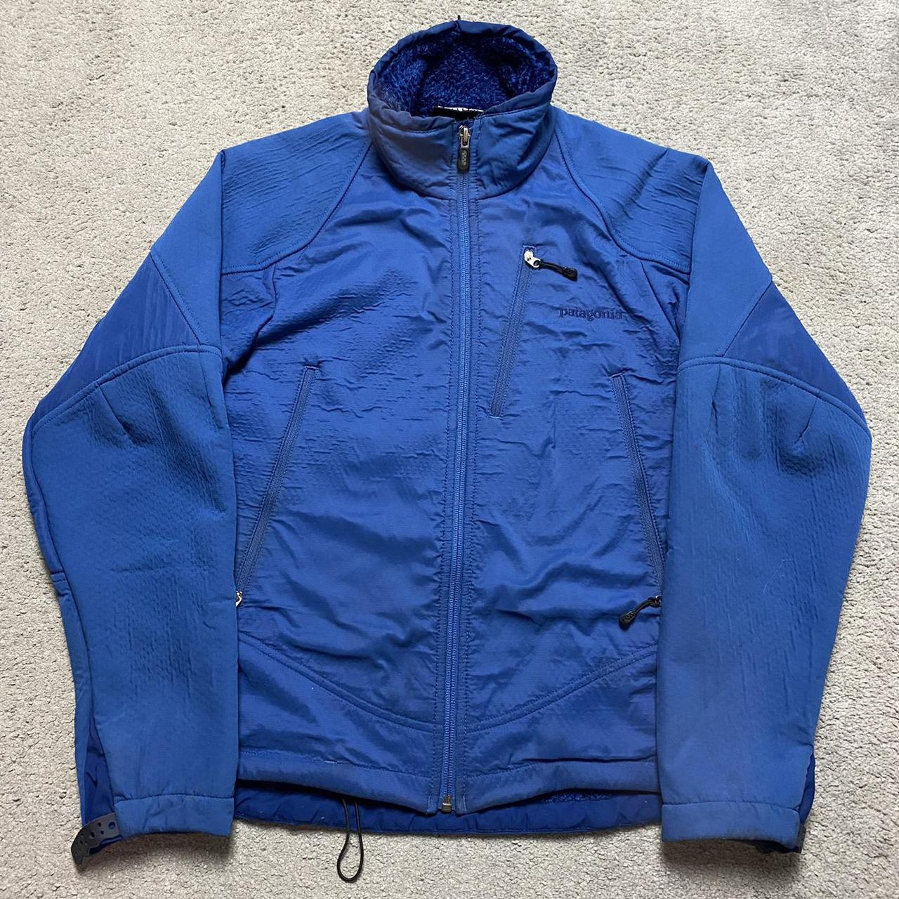 Women’s Patagonia blue embroidered fleece lined... - Depop