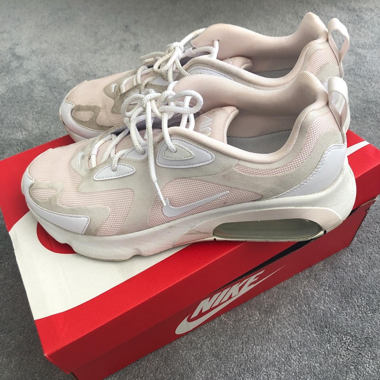 NIKE Airmax 200 baby pink, beige and white... - Depop