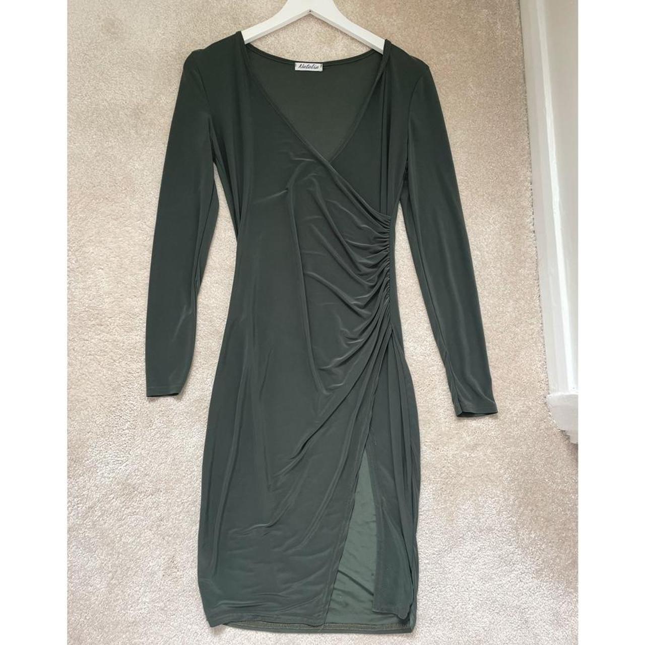 Women's Khaki Dress | Depop