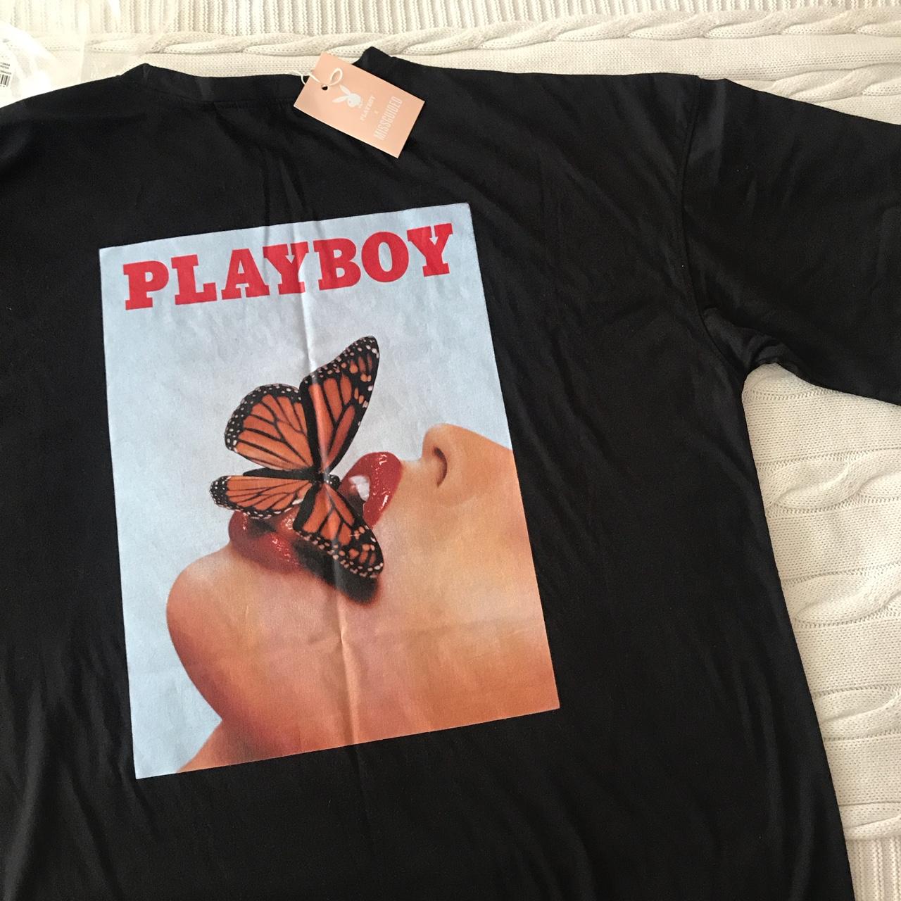 missguided playboy butterfly shirt