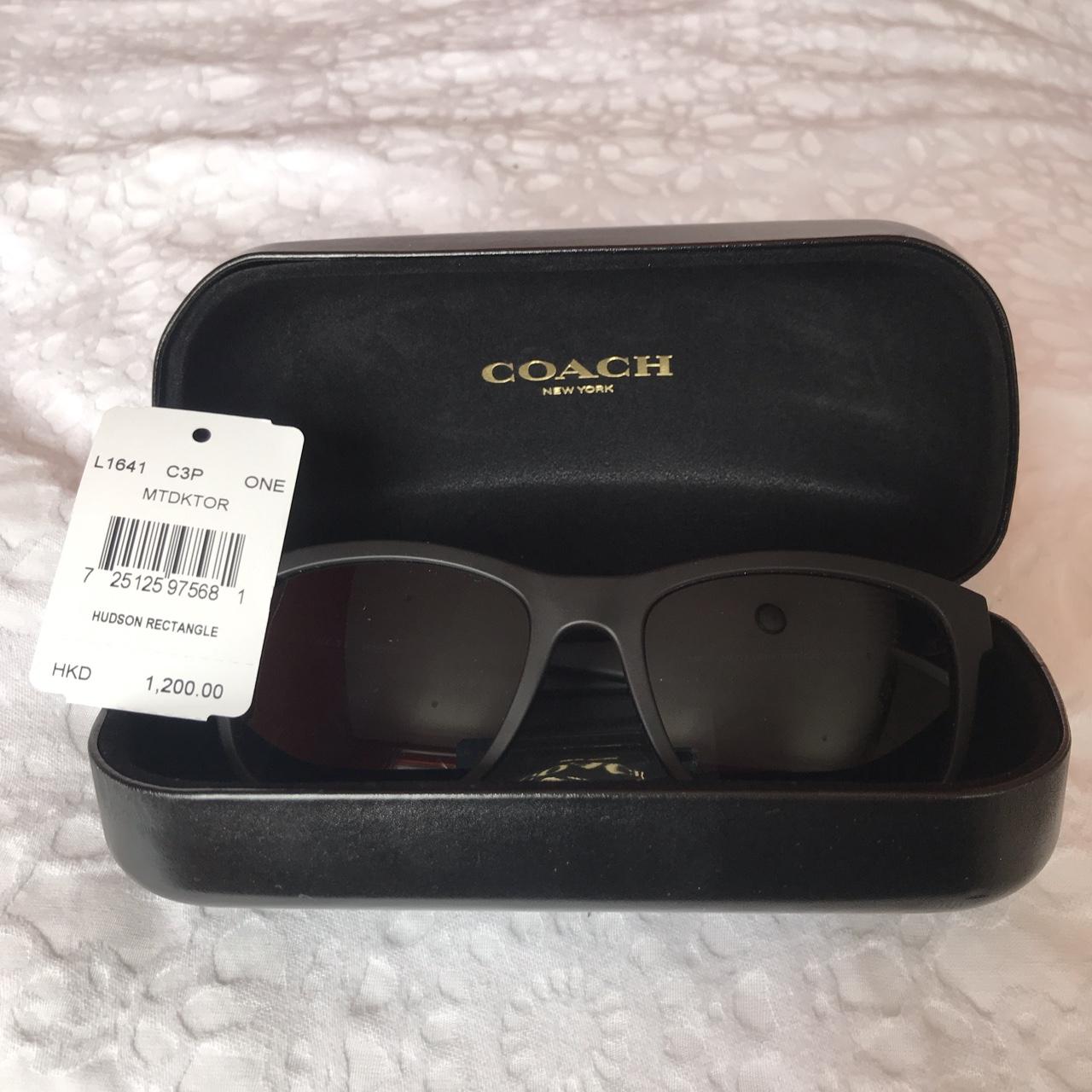 hudson rectangle sunglasses coach