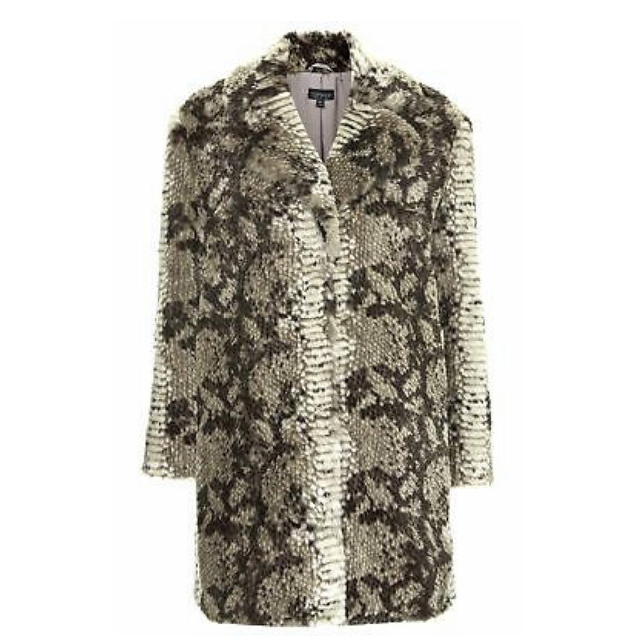 Snake print deals fur coat