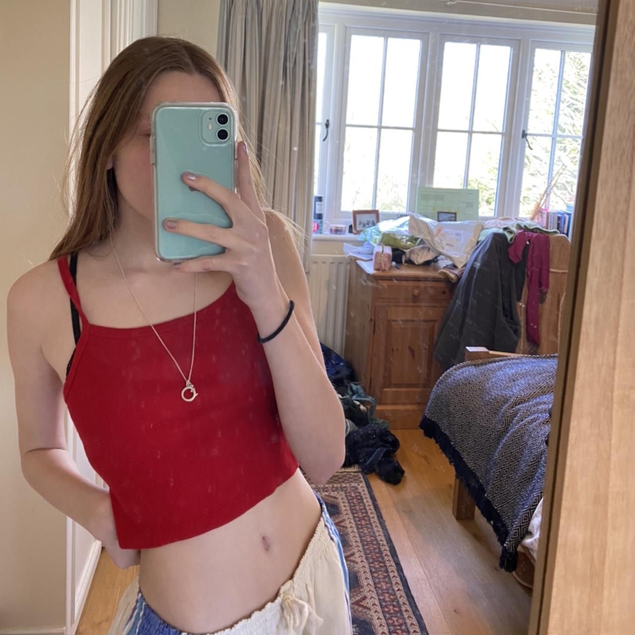 Brandy Melville, red top - Depop