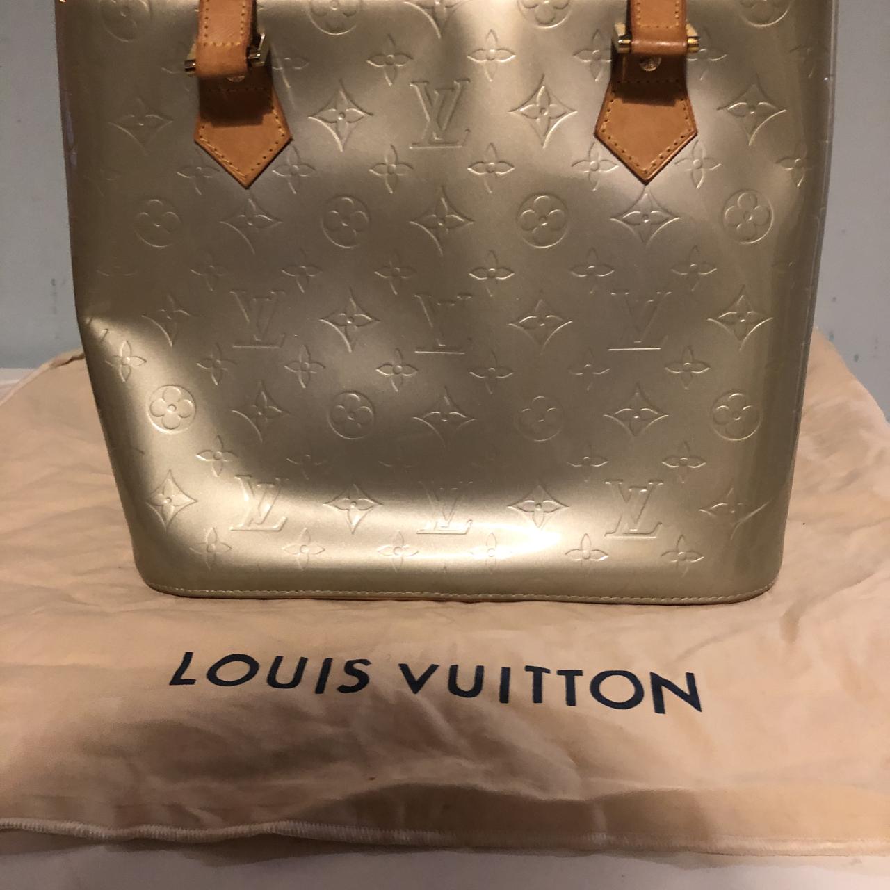 Louis Vuitton Monogram Vernis Houston Bag Blue